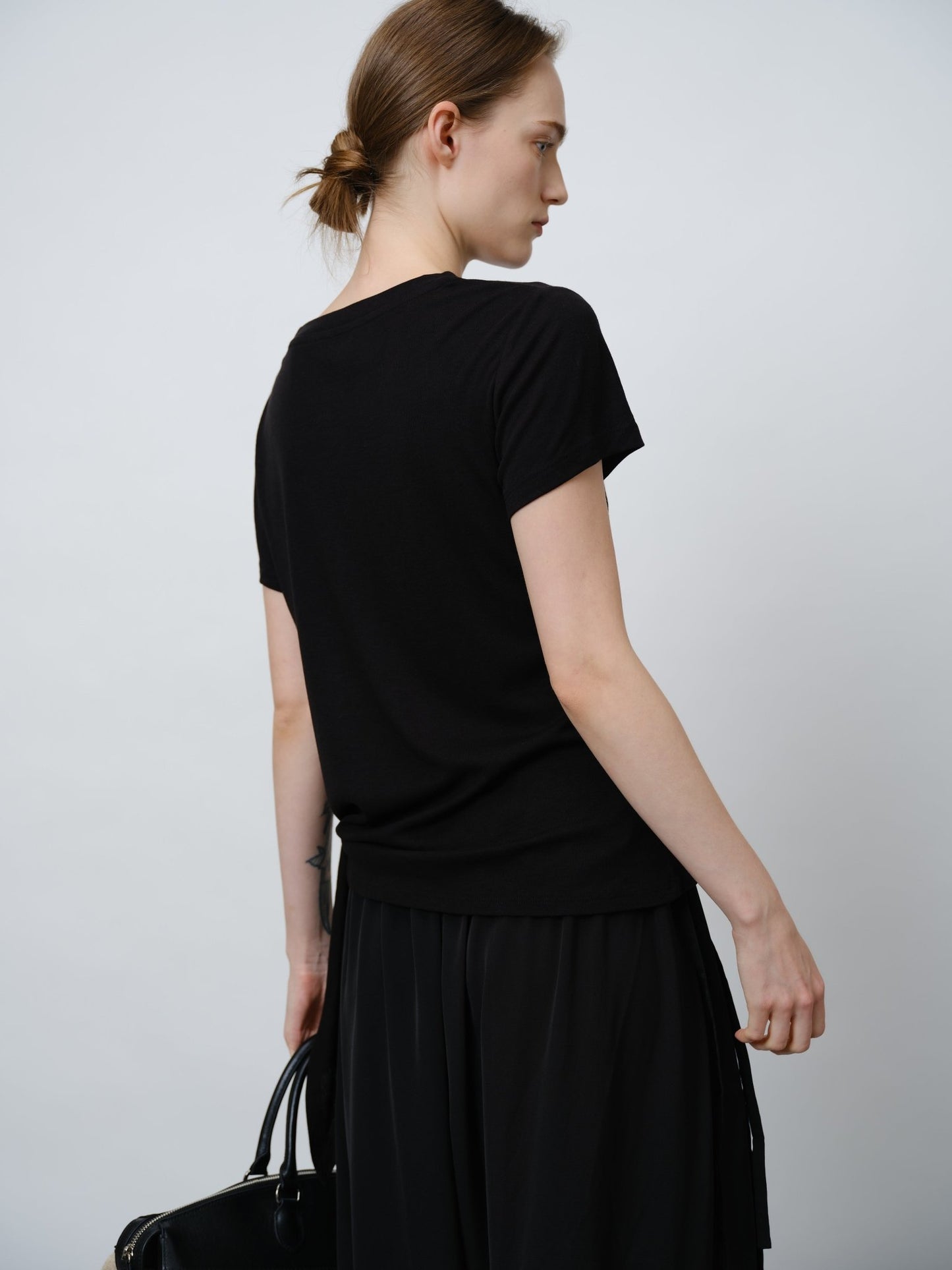 Minimalist Silk Wrap Top - UNIQUE ATTRACTION
