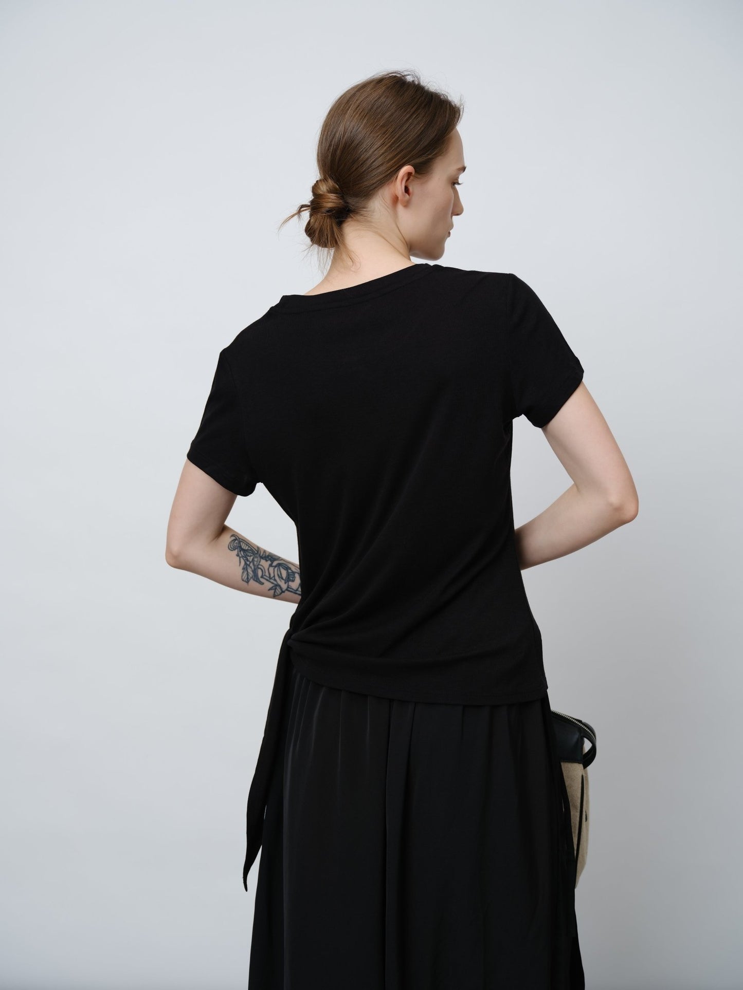 Minimalist Silk Wrap Top - UNIQUE ATTRACTION