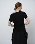 Minimalist Silk Wrap Top - UNIQUE ATTRACTION