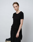 Minimalist Silk Wrap Top - UNIQUE ATTRACTION