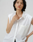 Pima Cotton Sleeveless Shirt - UNIQUE ATTRACTION