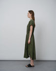 Relaxed - fit Midi Shirt Dress - UNIQUE ATTRACTION