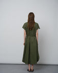 Relaxed - fit Midi Shirt Dress - UNIQUE ATTRACTION