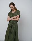 Relaxed - fit Midi Shirt Dress - UNIQUE ATTRACTION