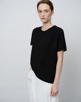 Tencel - Acetate Blend Pleated Tee - UNIQUE ATTRACTION