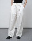 Tencel - Wool Blend Straight Leg Pants - UNIQUE ATTRACTION