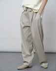 Tencel - Wool Blend Straight Leg Pants - UNIQUE ATTRACTION