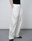 Tencel - Wool Blend Straight Leg Pants - UNIQUE ATTRACTION