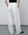 Tencel - Wool Blend Straight Leg Pants - UNIQUE ATTRACTION