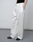 Tencel - Wool Blend Straight Leg Pants - UNIQUE ATTRACTION