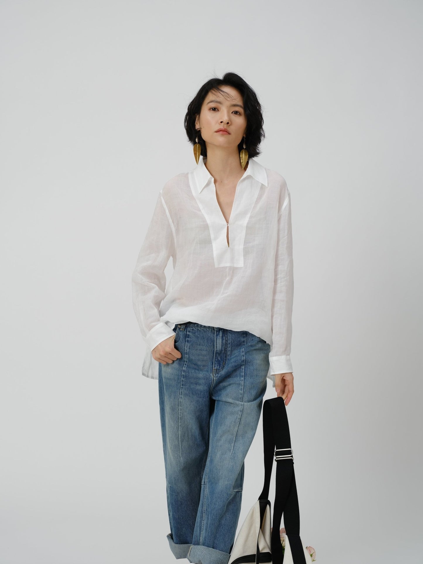 Textured Linen Shirt - UNIQUE ATTRACTION