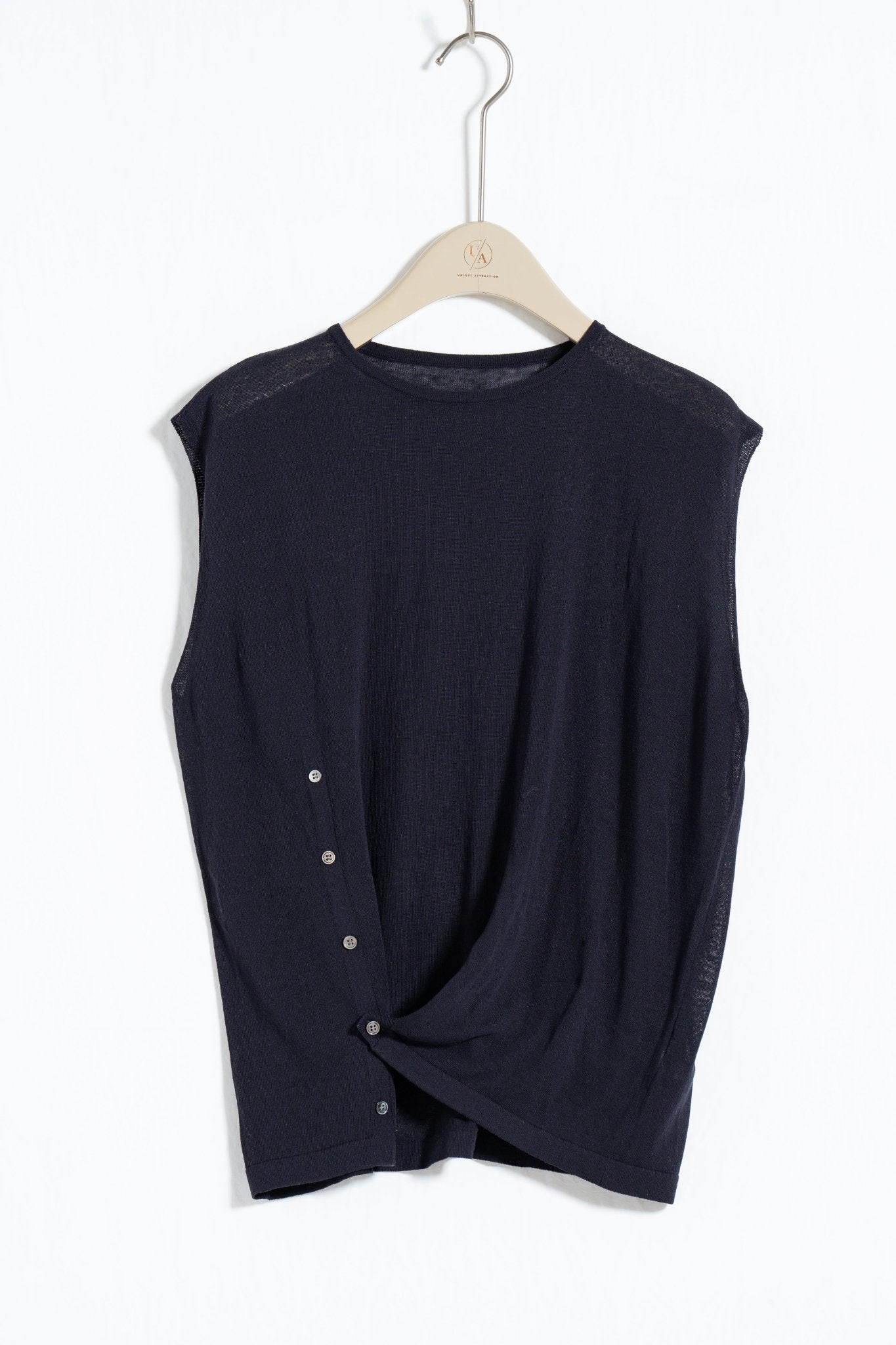 Twist Front Knit Top - UNIQUE ATTRACTION