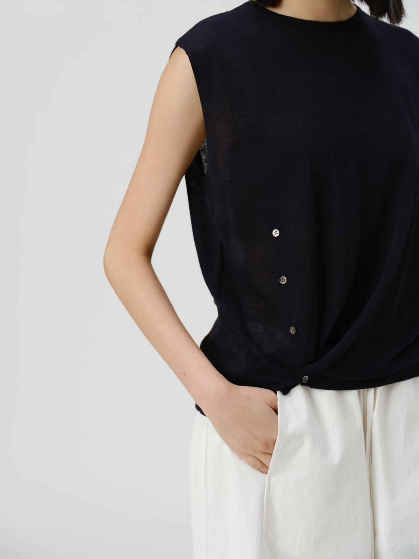 Twist Front Knit Top - UNIQUE ATTRACTION