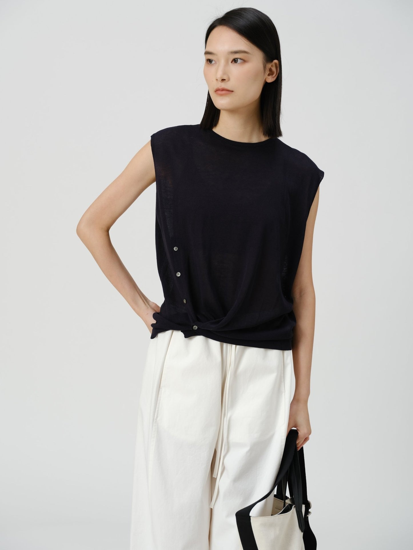 Twist Front Knit Top - UNIQUE ATTRACTION