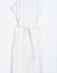 Viscose - Linen Blend Boucle Dress - UNIQUE ATTRACTION