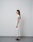 Viscose - Linen Blend Boucle Dress - UNIQUE ATTRACTION