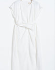 Viscose - Linen Blend Boucle Dress - UNIQUE ATTRACTION