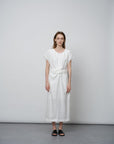 Viscose - Linen Blend Boucle Dress - UNIQUE ATTRACTION