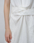 Viscose - Linen Blend Boucle Dress - UNIQUE ATTRACTION