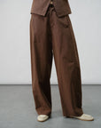 Mid-Rise Flow Pants