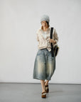 Relaxed Striped Drawstring Shirt