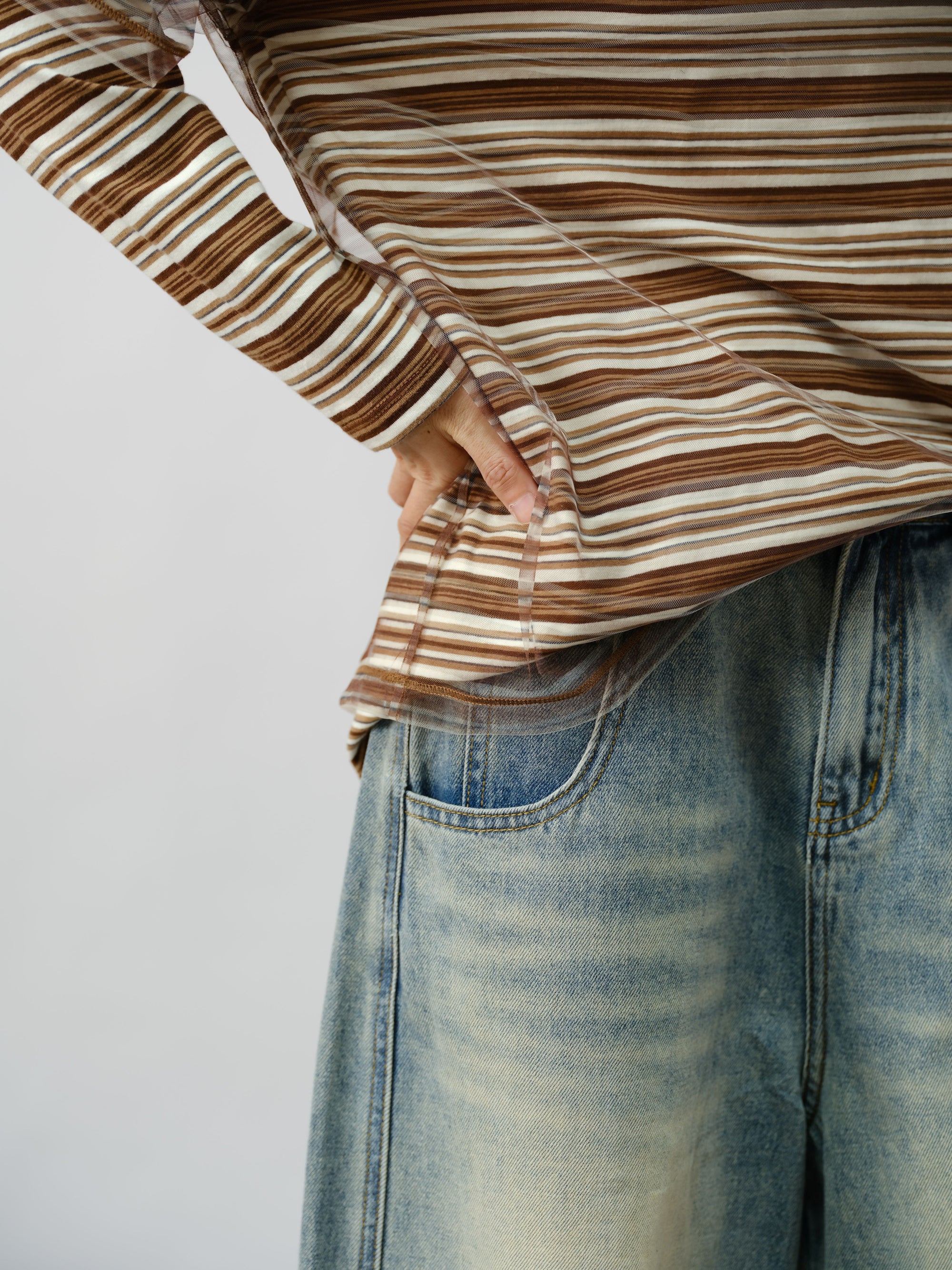 Striped Layered Sweater