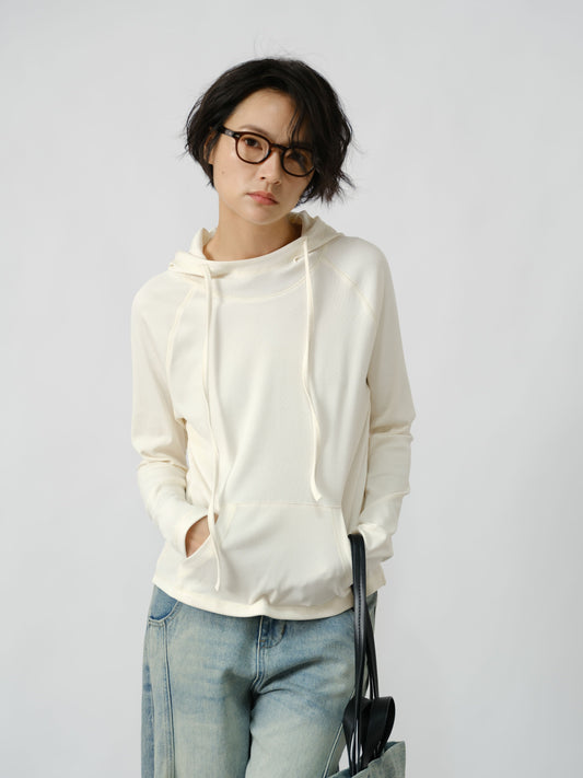 SoftEdge Ribbed Hoodie