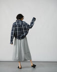 SilkDrape Midi Skirt