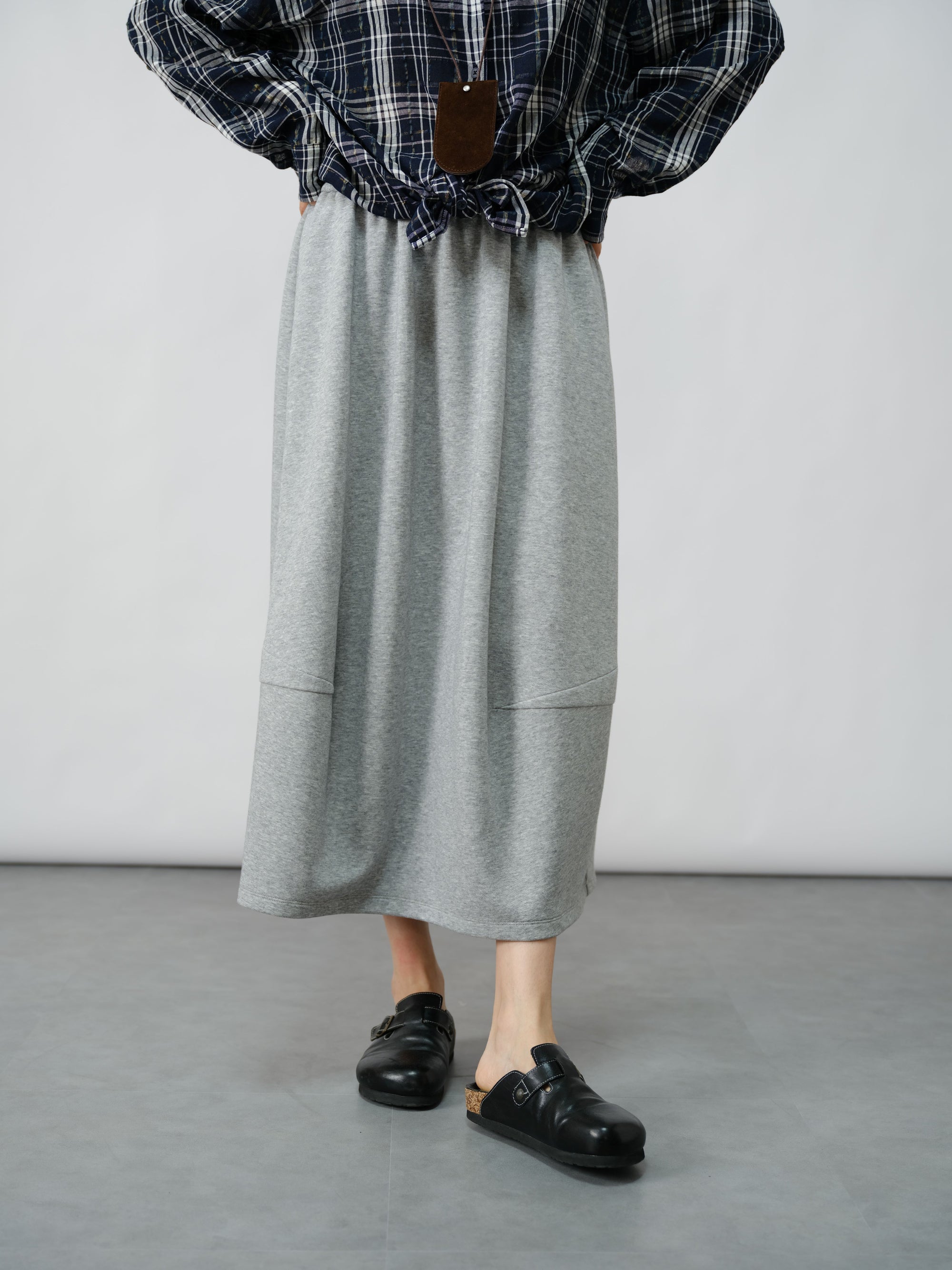 SilkDrape Midi Skirt