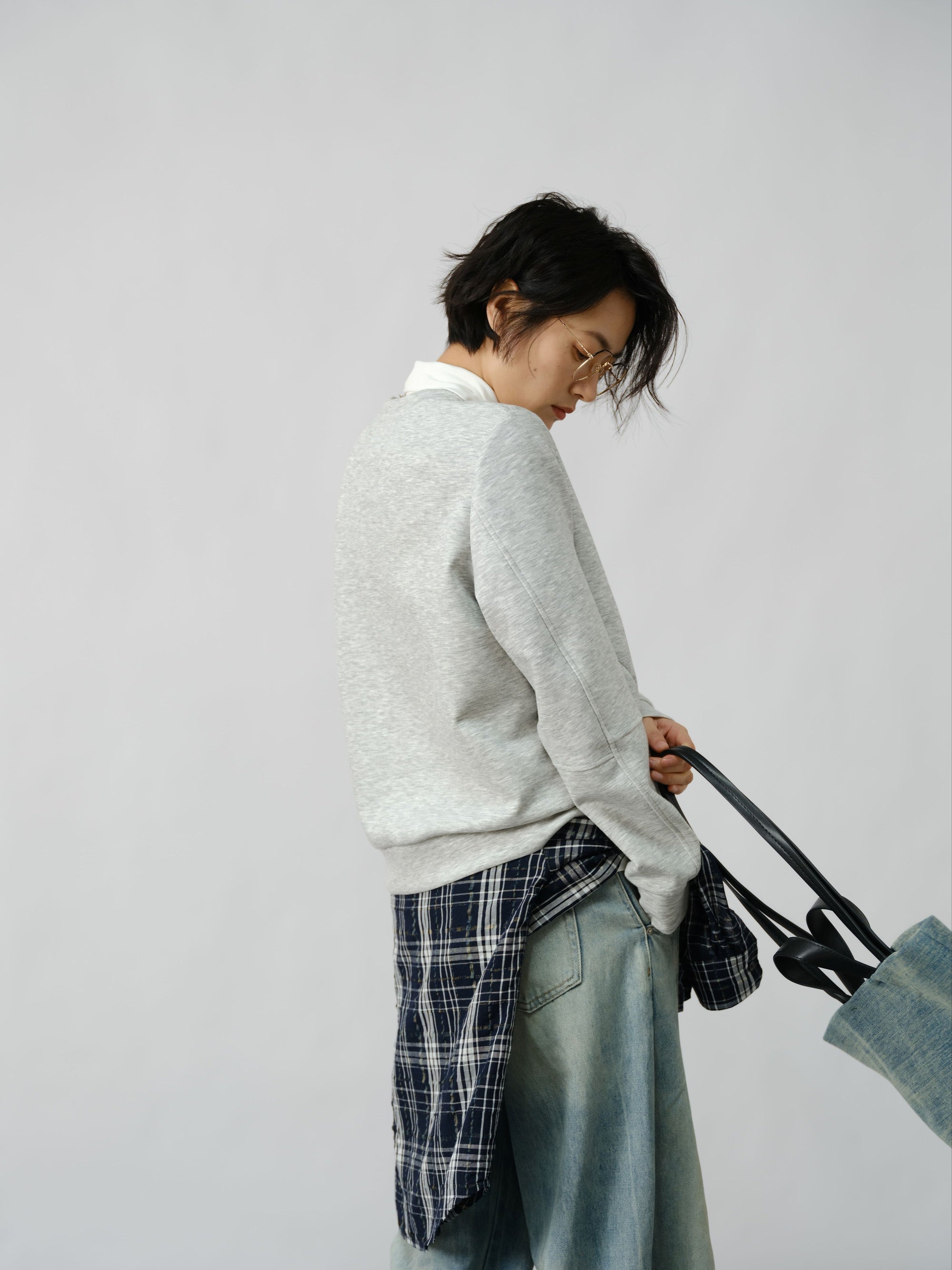 Elegant Herringbone Sweater