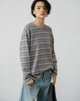 Vivid Stripe Long Tee