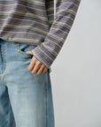 Vivid Stripe Long Tee
