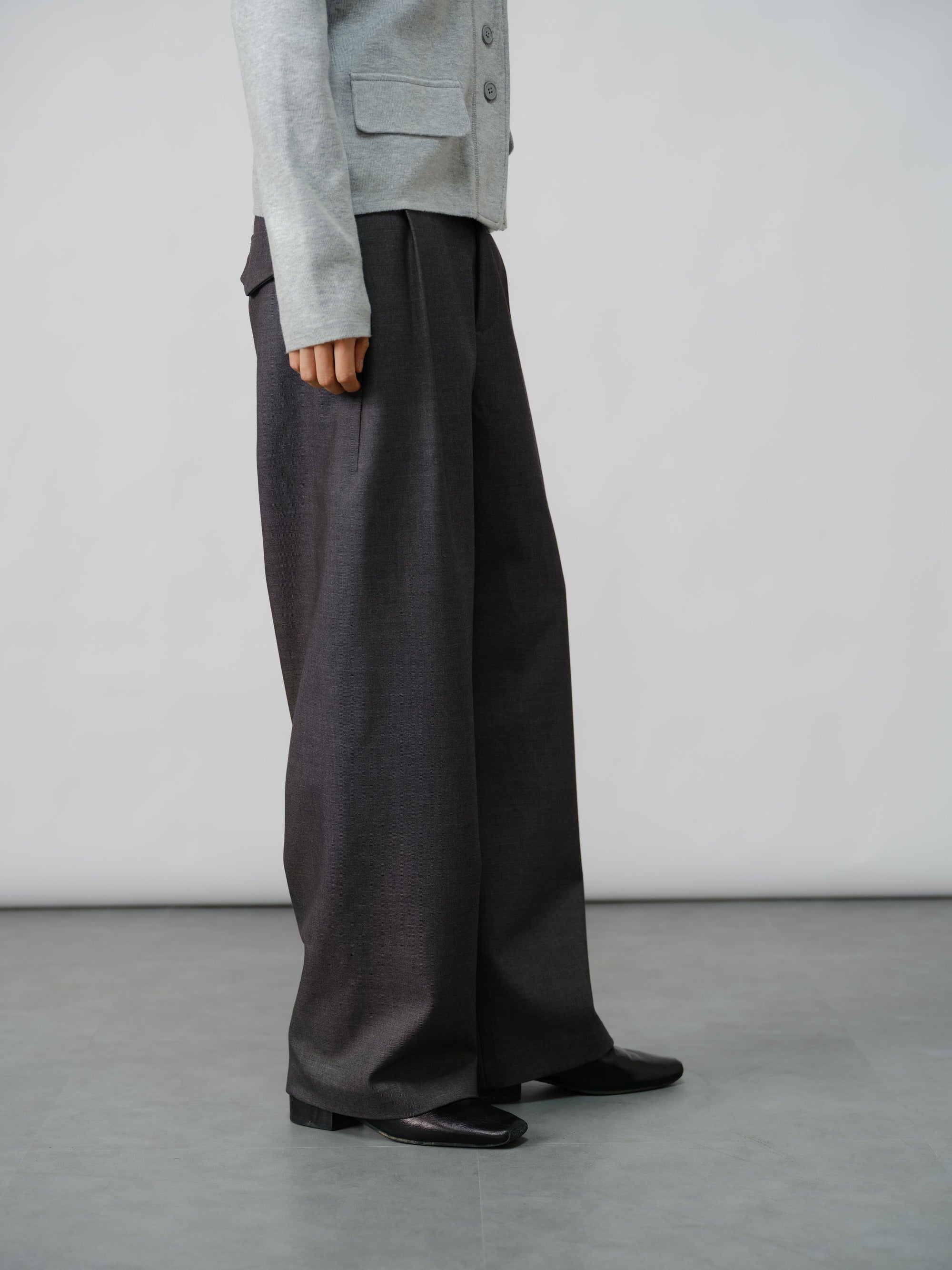 Luxe Wool Straight Pants