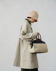 Sculpted Cotton Trench