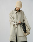 Sculpted Cotton Trench