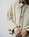 Sculpted Cotton Trench
