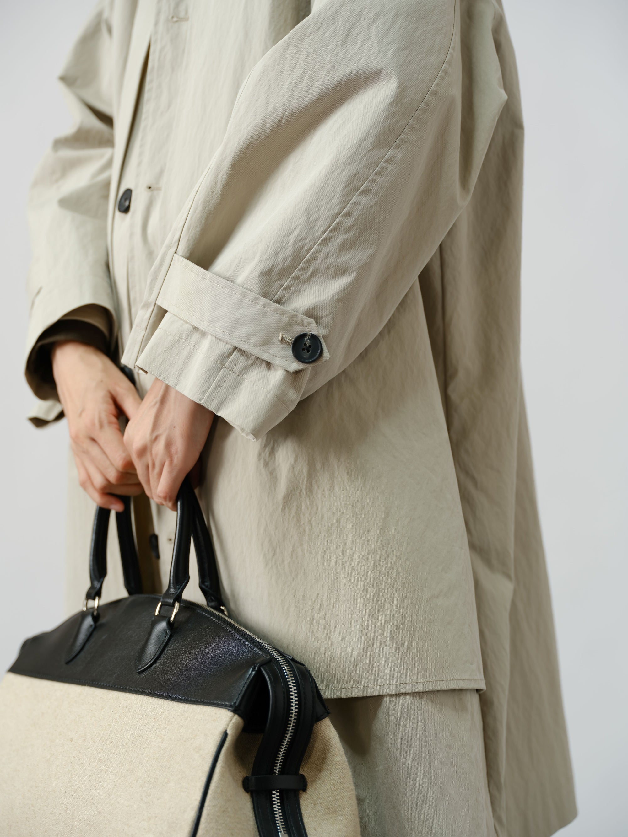 Sculpted Cotton Trench