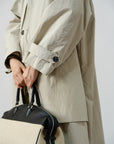 Sculpted Cotton Trench