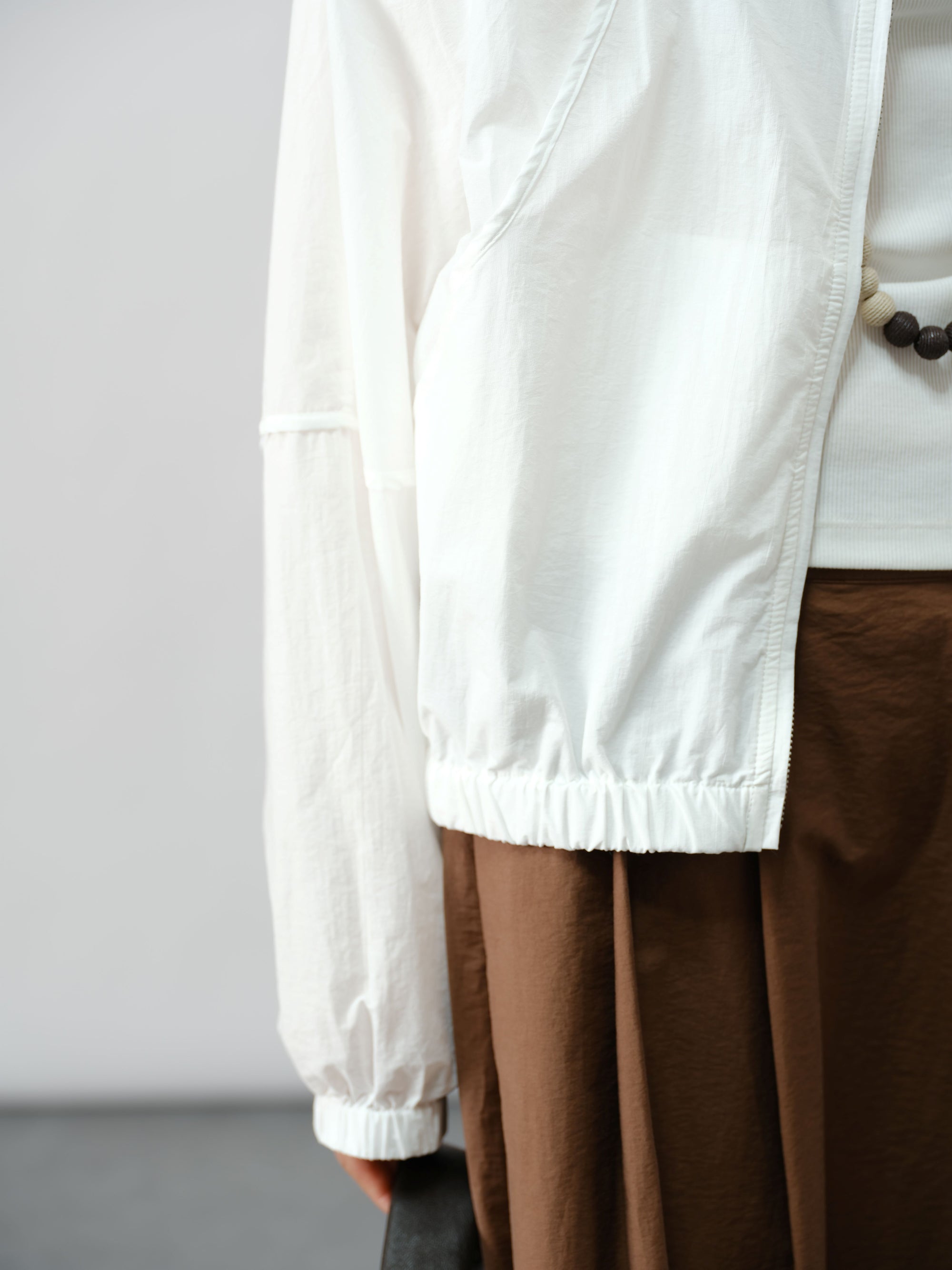 Dual-Zip Draped Jacket