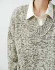 Marl Knit V Sweater