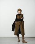 Modern Wool-Blend Long Vest