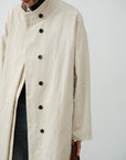 Relaxed Stand-Collar Coat