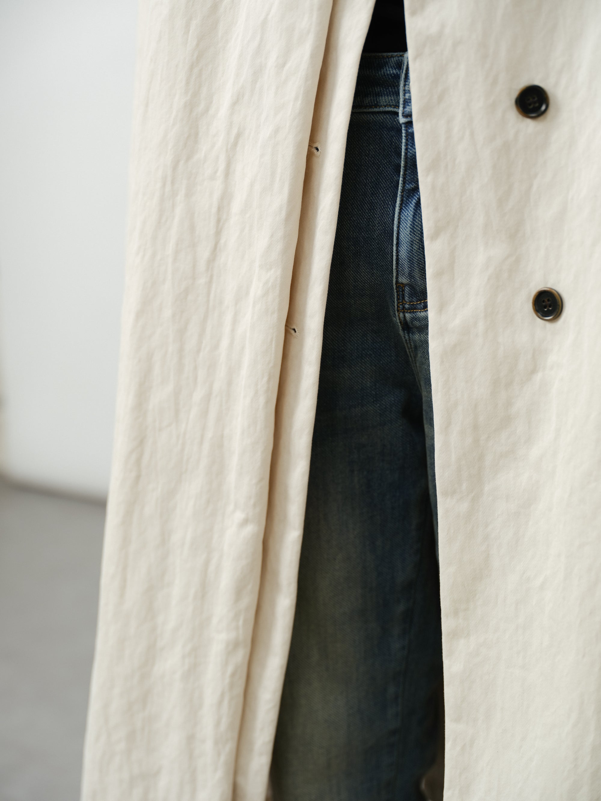 Relaxed Stand-Collar Coat