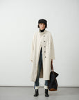 Relaxed Stand-Collar Coat
