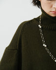 Relaxed Turtleneck Knit Sweater