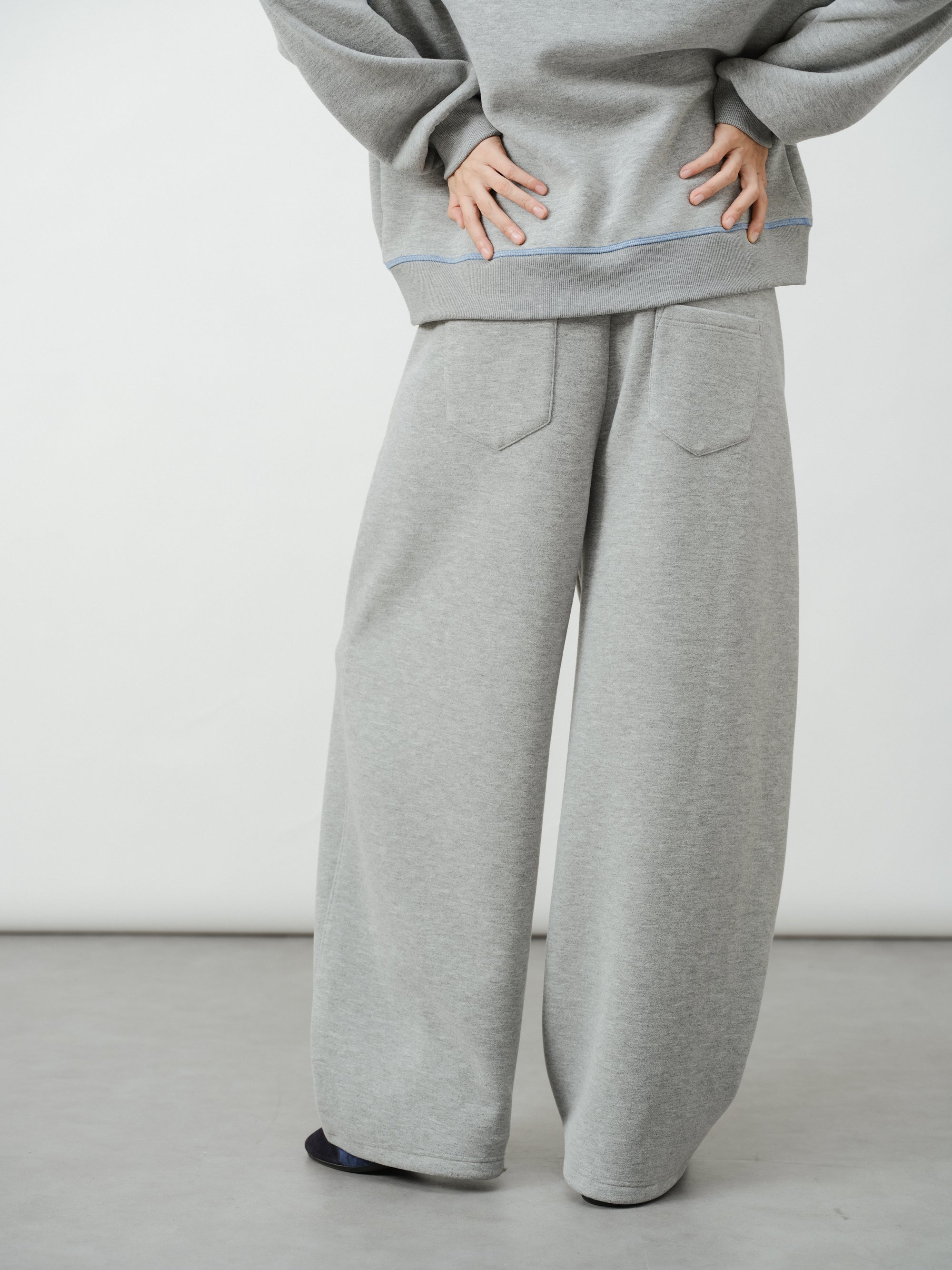 Contrast Waist Relaxed Sweatpants