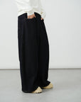 Full Elastic Waist Wide-Leg Jeans