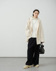 Full Elastic Waist Wide-Leg Jeans