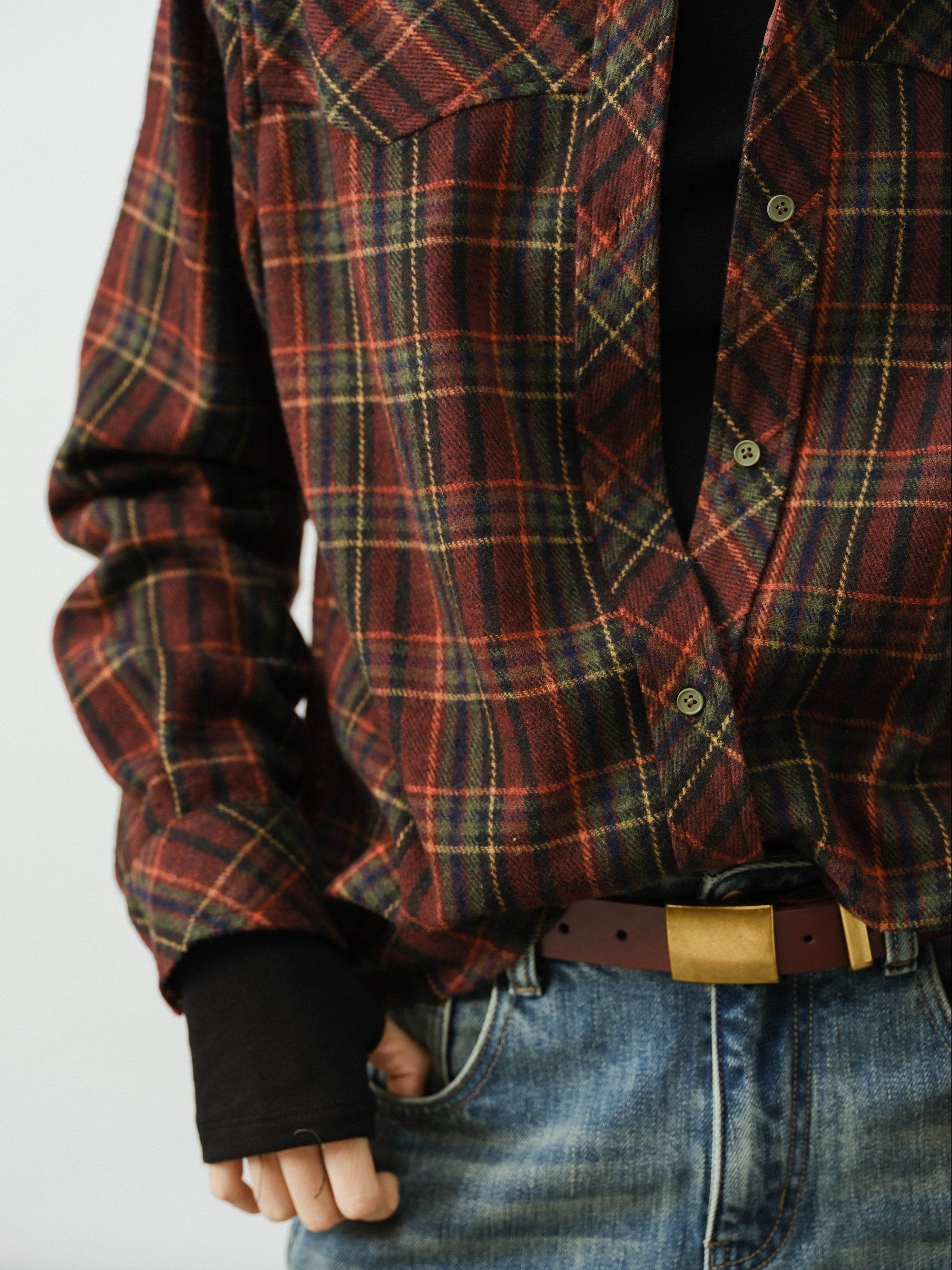 Vintage Check Panel Shirt