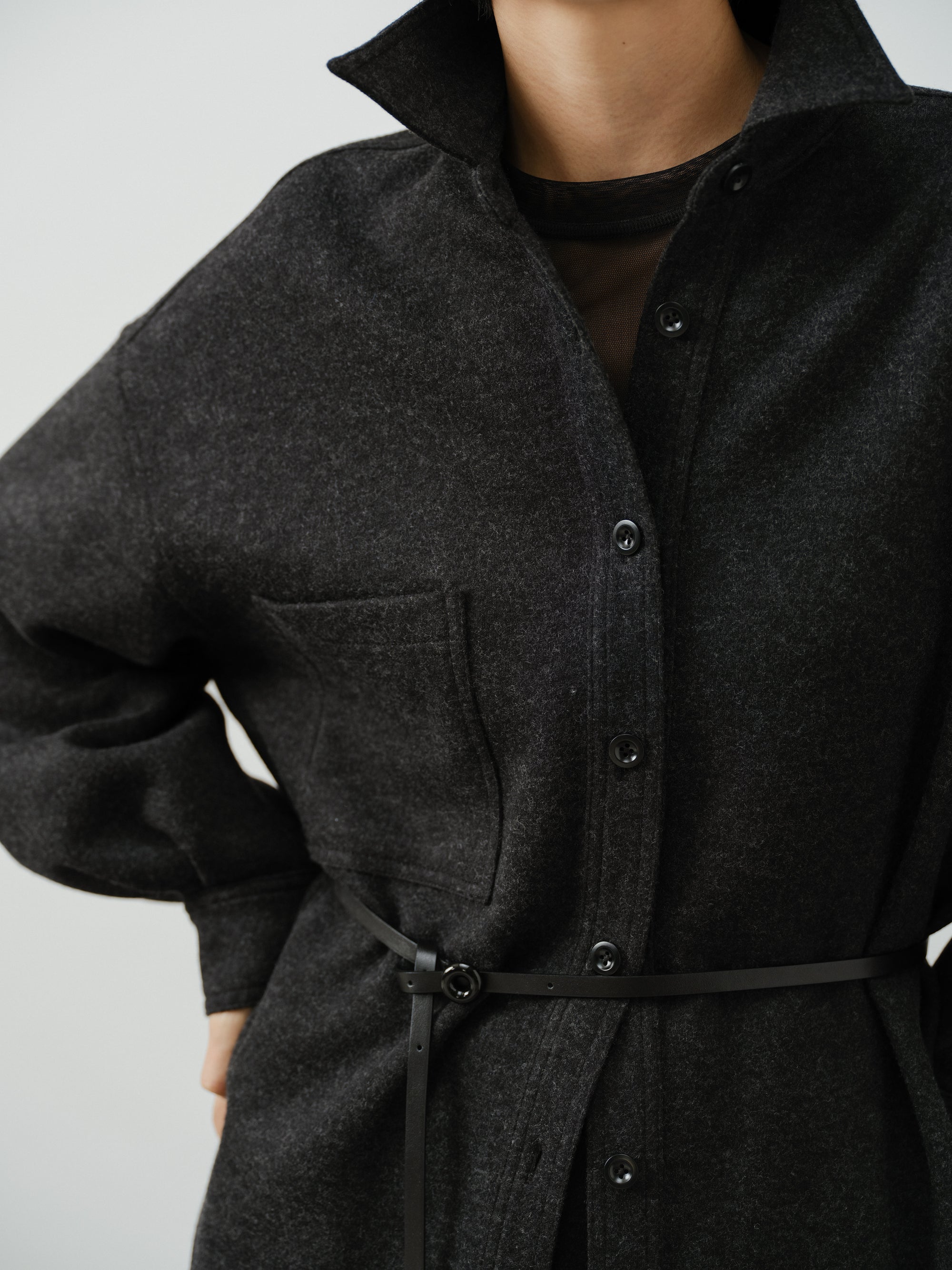 Wool Blend Overshirt